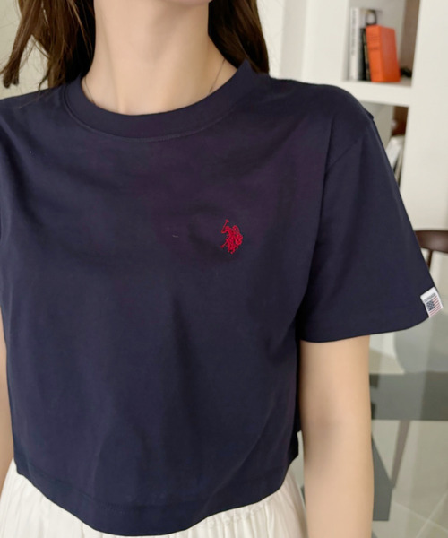 セール】Ada.別注 // U.S. POLO ASSN クロップド ベーシック T