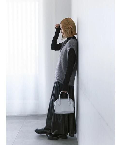 Samansa Mos2 blue（サマンサモスモスブルー）の「◎シャギーニットベスト（ニット/セーター・レディース・モカ/グレー/ブラック・F）」の10枚目の写真