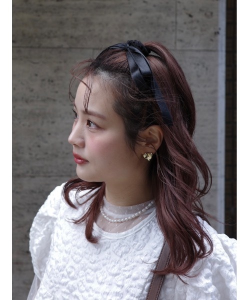 jumelle（ジュメロ）の「【結婚式/オケージョン】tape ribbon shushu（シュシュ・レディース・ブラック・FREE）」の8枚目の写真