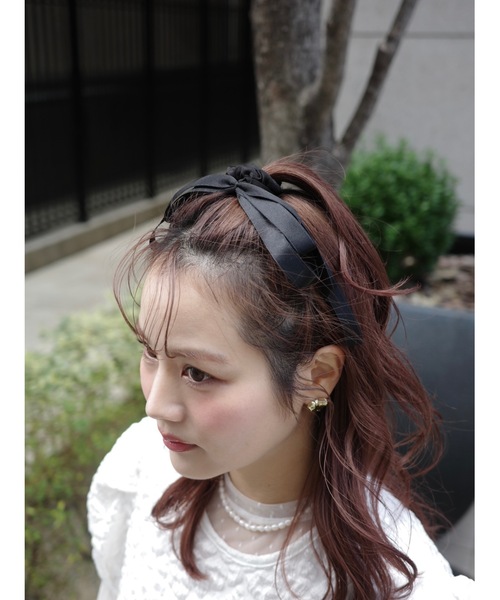 jumelle（ジュメロ）の「【結婚式/オケージョン】tape ribbon shushu（シュシュ・レディース・ブラック・FREE）」の9枚目の写真