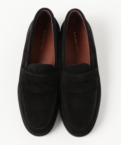 B:MING by BEAMS　ローファー スウェード M ブラック 黒 セール】スエード ペニーローファー（ローファー）｜B:MING by BEAMS