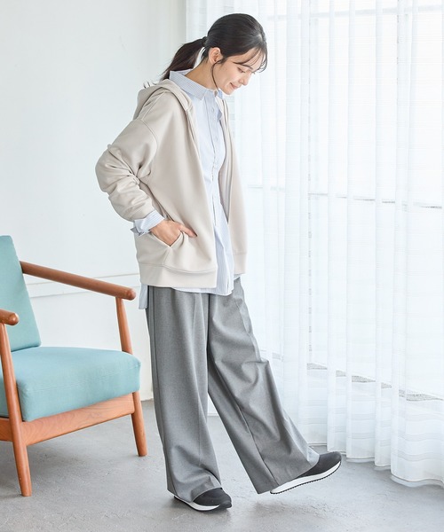 Honeys(ハニーズ)の「ゆるチュニックシャツ(シャツ/ブラウス・レディース・サックスブルー系/ブルー系その他/ピンク系その他/グリーン系その他/ホワイト/ライトブルー・LL/S/M/L)」の15枚目の写真