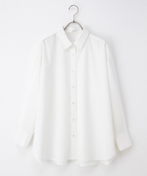 Honeys(ハニーズ)の「ゆるチュニックシャツ(シャツ/ブラウス・レディース・サックスブルー系/ブルー系その他/ピンク系その他/グリーン系その他/ホワイト/ライトブルー・LL/S/M/L)」の22枚目の写真