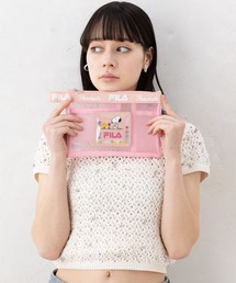 FILA（フィラ）の「FILA フィラ ×PEANUTS ピーナッツ SNOOPY スヌーピー コラボ  メッシュ ポーチ 小物入れ（ポーチ）」