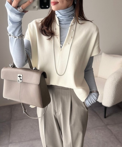 春ニット】フロント2wayニットトップス Emma Taylor│STYLEDOOR