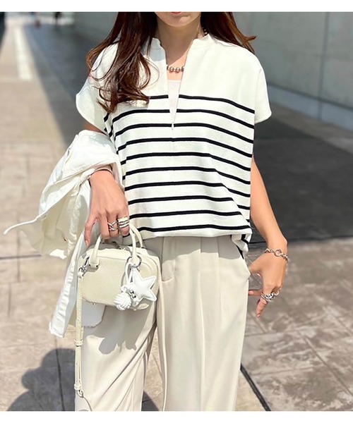 品質保証 フロント2wayニットトップス Emma Taylor│STYLEDOOR スタイルドア トップス