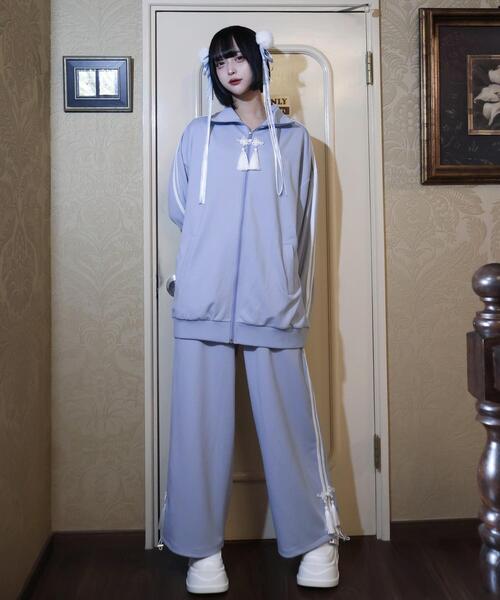 Whinny（ホワイニー）の「Whinny/カリスマニートきゃわたんパンダパンツ（その他パンツ・レディース・サックスブルー/ブラック/ホワイト・FREE）」の11枚目の写真