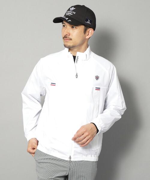 adabat(アダバット)の「【新レーベル ADABAT NAVY】撥水加工 ストレッチジップアップブルゾン(ブルゾン・メンズ・ホワイト系/ネイビー・50/48/46)」の1枚目の写真