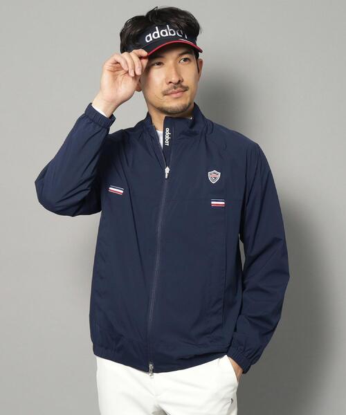 adabat(アダバット)の「【新レーベル ADABAT NAVY】撥水加工 ストレッチジップアップブルゾン(ブルゾン・メンズ・ホワイト系/ネイビー・50/48/46)」の2枚目の写真