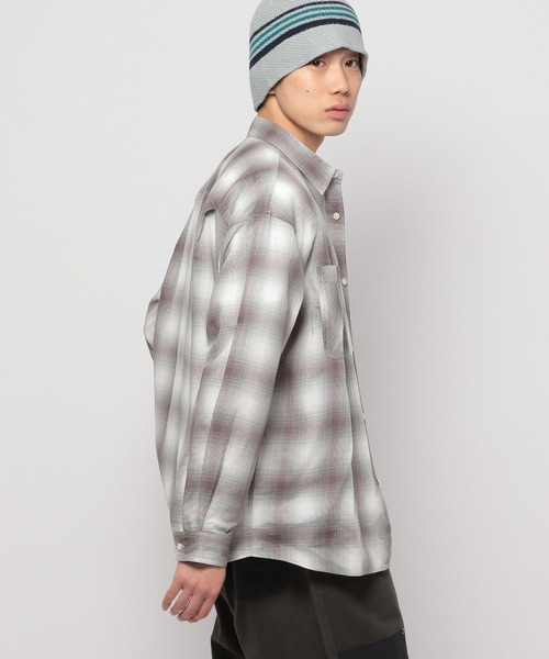 niko and...（ニコアンド）の「カラミチェックシャツ（シャツ/ブラウス・メンズ・ネイビー/ブラック/ブルー/グレー・MEDIUM/LARGE）」の19枚目の写真