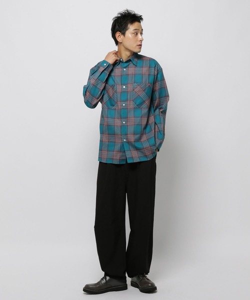 セール】カラミチェックシャツ（シャツ/ブラウス）｜niko and