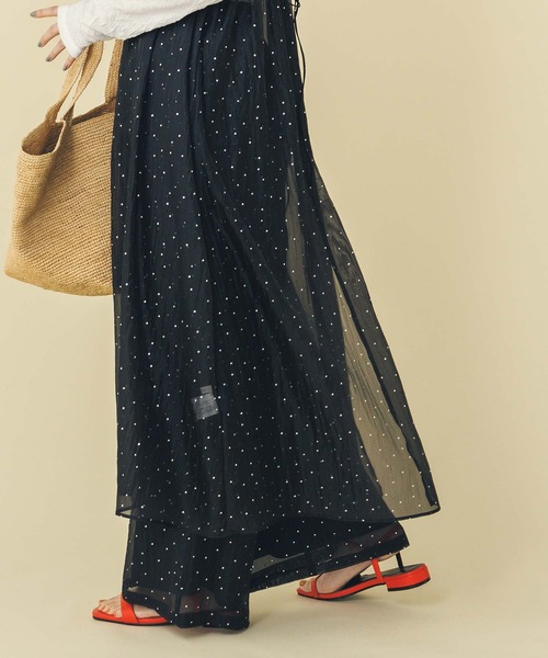 Gready Brilliant（グレディブリリアン）の「箔ドットオーガンキャミソールワンピ（ワンピース・レディース・ブラック・FREE）」の11枚目の写真