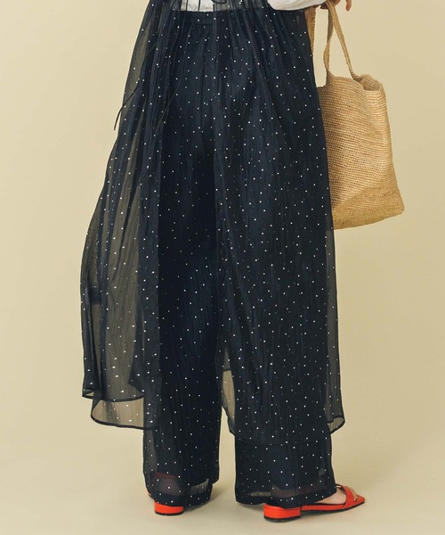 Gready Brilliant（グレディブリリアン）の「箔ドットオーガンキャミソールワンピ（ワンピース・レディース・ブラック・FREE）」の12枚目の写真