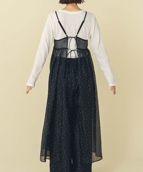 Gready Brilliant（グレディブリリアン）の「箔ドットオーガンキャミソールワンピ（ワンピース・レディース・ブラック・FREE）」の21枚目の写真