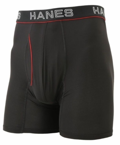 HANES(ヘインズ)の「【Hanes】 コンフォートフレックスフィット ボクサーブリーフ(ボクサーパンツ・メンズ・ブラック×ホワイト/ライトグレー系/チャコールグレー/ブラック×レッド・M/L/LL)」の3枚目の写真