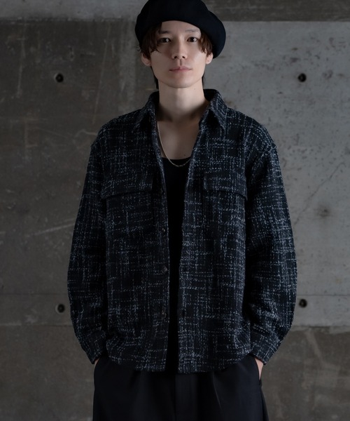 improves（インプローブス）の「ツイード シャツ（シャツ/ブラウス・メンズ・ブラック/ホワイト・MEDIUM/LARGE）」の8枚目の写真