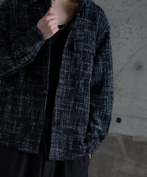 improves（インプローブス）の「ツイード シャツ（シャツ/ブラウス・メンズ・ブラック/ホワイト・MEDIUM/LARGE）」の12枚目の写真