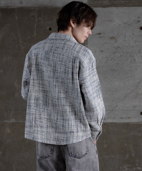 improves（インプローブス）の「ツイード シャツ（シャツ/ブラウス・メンズ・ブラック/ホワイト・MEDIUM/LARGE）」の5枚目の写真