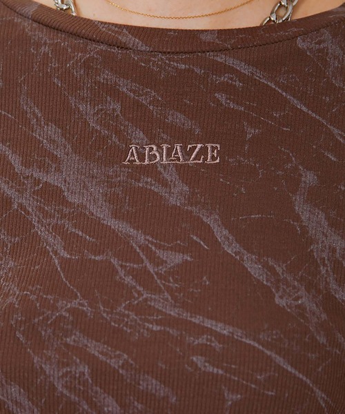 GORGE(ゴージ)の「《ムラ柄×サイドドロスト》レディース 長袖カットソー クロップド風 ストリート 春秋(Tシャツ/カットソー・レディース・チャコール/ライトグレー/ブラウン・F)」の16枚目の写真