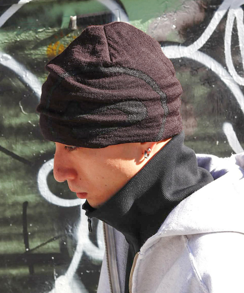 BAL（バル）の「【BAL / バル】 BIG LOGO SOFT BEANIE HAT BALA- 662（ニットキャップ/ビーニー・メンズ・ブラウン/ブラック/チャコールグレー・FREE）」の3枚目の写真