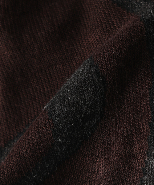 BAL（バル）の「【BAL / バル】 BIG LOGO SOFT BEANIE HAT BALA- 662（ニットキャップ/ビーニー・メンズ・ブラウン/ブラック/チャコールグレー・FREE）」の8枚目の写真