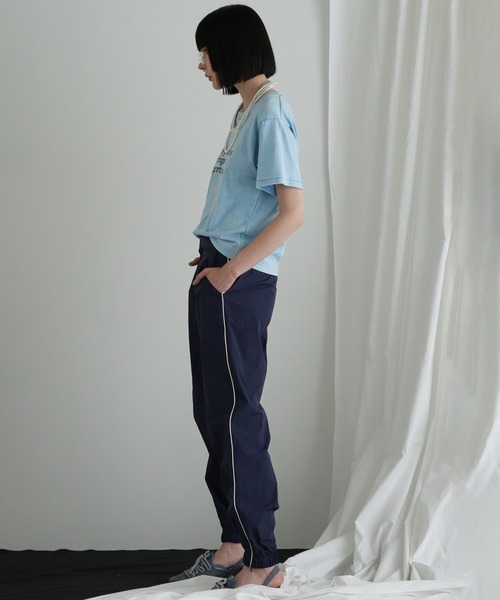 ROSE BUD(ローズバッド)の「(CREOLME)サイドラインナイロンタックパンツ(その他パンツ・レディース・ホワイト/ネイビー/オレンジ・ONE SIZE)」の18枚目の写真