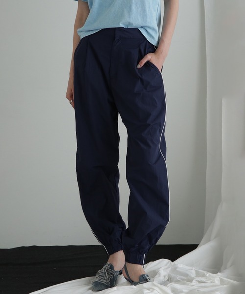 ROSE BUD(ローズバッド)の「(CREOLME)サイドラインナイロンタックパンツ(その他パンツ・レディース・ホワイト/ネイビー/オレンジ・ONE SIZE)」の21枚目の写真