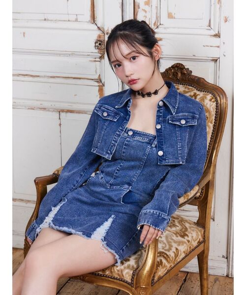 EATME（イートミー）の「デニムベアワンピセット（ワンピース・レディース・ブラック/ブルー/ピンク・SMALL/MEDIUM）」の17枚目の写真