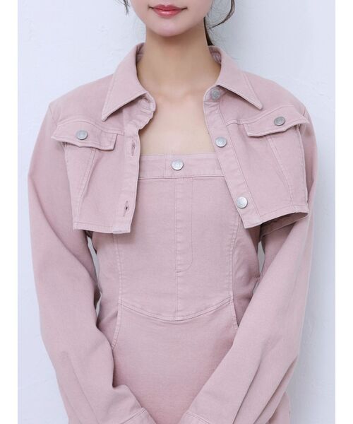 EATME（イートミー）の「デニムベアワンピセット（ワンピース・レディース・ブラック/ブルー/ピンク・SMALL/MEDIUM）」の6枚目の写真