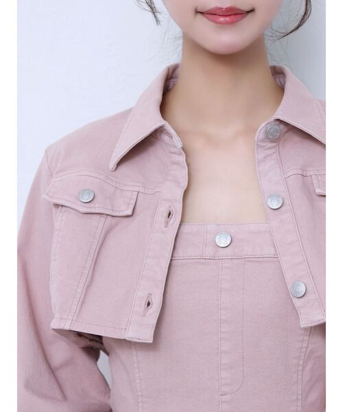 EATME（イートミー）の「デニムベアワンピセット（ワンピース・レディース・ブラック/ブルー/ピンク・SMALL/MEDIUM）」の7枚目の写真