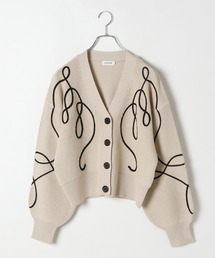 LEPSIM | 7ゲージニュアンス刺繍カーディガン　320122(カーディガン/ボレロ)