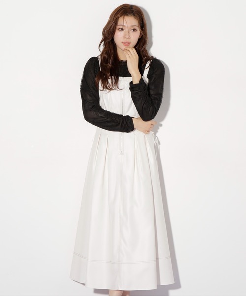 ジルサンダー　ホワイトデニムワンピース ジルバイジルスチュアート JILL by JILLSTUART デニムライク