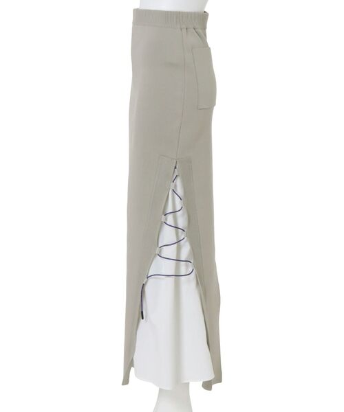 UN3D.（アンスリード）の「WAVE CODE KNIT SK / ウェーブコードニットスカート（スカート・レディース・ベージュ/カーキ/ブラック・38/36）」の12枚目の写真