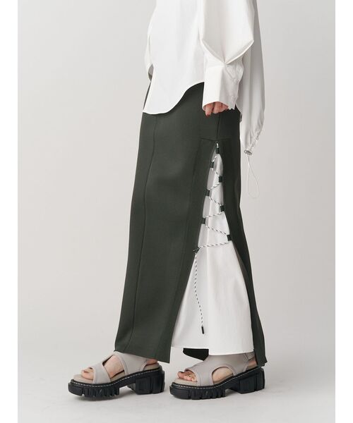 UN3D.（アンスリード）の「WAVE CODE KNIT SK / ウェーブコードニットスカート（スカート・レディース・ベージュ/カーキ/ブラック・38/36）」の20枚目の写真