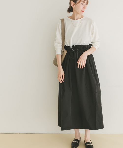 ITEMS URBANRESEARCH(アイテムズ アーバンリサーチ)の「ポンチドッキングワンピース(ワンピース・レディース・モカ/ブラック・FREE)」の5枚目の写真