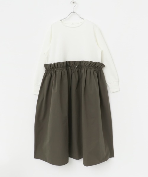 ITEMS URBANRESEARCH(アイテムズ アーバンリサーチ)の「ポンチドッキングワンピース(ワンピース・レディース・モカ/ブラック・FREE)」の10枚目の写真