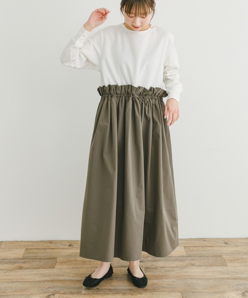 ITEMS URBANRESEARCH(アイテムズ アーバンリサーチ)の「ポンチドッキングワンピース(ワンピース・レディース・モカ/ブラック・FREE)」の21枚目の写真