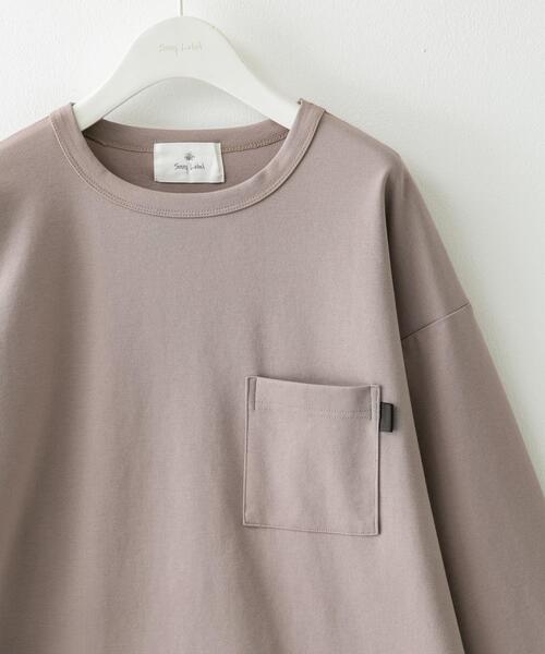 URBAN RESEARCH Sonny Label（アーバンリサーチサニーレーベル）の「ポンチポケット付ロングスリーブTシャツ（Tシャツ/カットソー・メンズ・ベージュ系その他/ブラック/チャコールグレー/ホワイト・MEDIUM/LARGE/X-LARGE）」の4枚目の写真