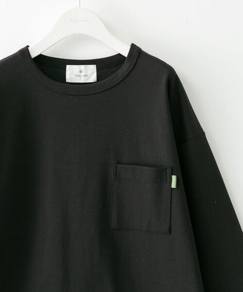URBAN RESEARCH Sonny Label（アーバンリサーチサニーレーベル）の「ポンチポケット付ロングスリーブTシャツ（Tシャツ/カットソー・メンズ・ベージュ系その他/ブラック/チャコールグレー/ホワイト・MEDIUM/LARGE/X-LARGE）」の3枚目の写真