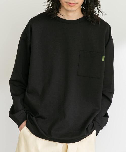 URBAN RESEARCH Sonny Label（アーバンリサーチサニーレーベル）の「ポンチポケット付ロングスリーブTシャツ（Tシャツ/カットソー・メンズ・ベージュ系その他/ブラック/チャコールグレー/ホワイト・MEDIUM/LARGE/X-LARGE）」の18枚目の写真