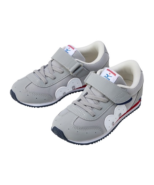 MIKI HOUSE(ミキハウス)の「【WEB限定】ミズノコラボ カラバリキッズシューズ(スニーカー・キッズ・ホワイト×ネイビー/グレー/アイボリー/レッド/ホワイト/ブラック・17.5cm/16.5cm/16cm/20.5/19.5/17cm/18.5/20cm/19cm/18cm/21cm/18.5cm/20.5cm/19.5cm)」の5枚目の写真