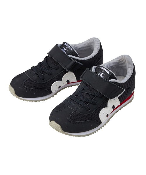 MIKI HOUSE(ミキハウス)の「【WEB限定】ミズノコラボ カラバリキッズシューズ(スニーカー・キッズ・ホワイト×ネイビー/グレー/アイボリー/レッド/ホワイト/ブラック・17.5cm/16.5cm/16cm/20.5/19.5/17cm/18.5/20cm/19cm/18cm/21cm/18.5cm/20.5cm/19.5cm)」の4枚目の写真