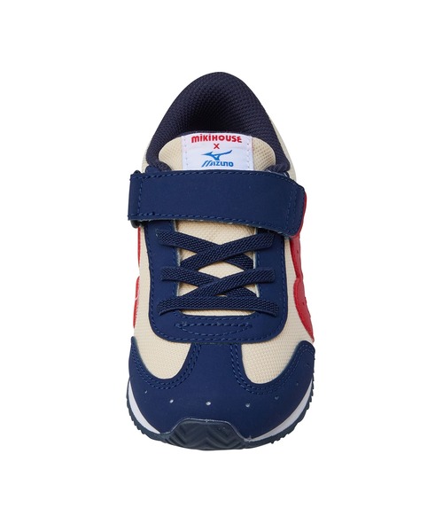 MIKI HOUSE(ミキハウス)の「【WEB限定】ミズノコラボ カラバリキッズシューズ(スニーカー・キッズ・ホワイト×ネイビー/グレー/アイボリー/レッド/ホワイト/ブラック・17.5cm/16.5cm/16cm/20.5/19.5/17cm/18.5/20cm/19cm/18cm/21cm/18.5cm/20.5cm/19.5cm)」の18枚目の写真