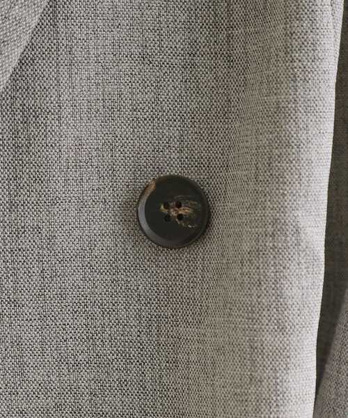 grove(グローブ)の「【洗える】リネンライクダブルジャケット(テーラードジャケット・レディース・グレー/ライトベージュ・03/02/01)」の7枚目の写真