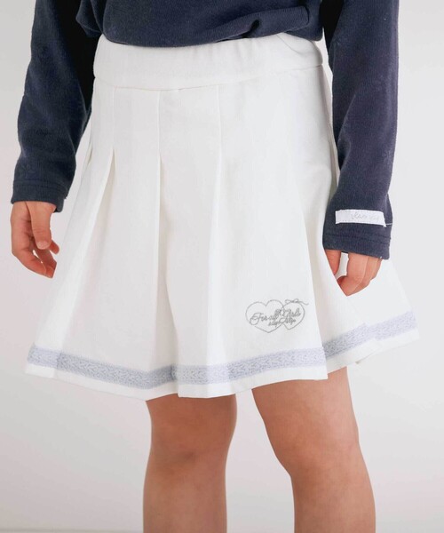 SLAP SLIP（スラップスリップ）の「【お揃い】裾レースラインタックスカパン(90~130cm)（スカート・キッズ・ホワイト/ピンク・120cm/110cm/100cm/90cm/130cm）」の5枚目の写真