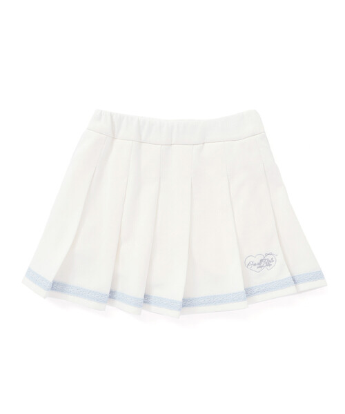 SLAP SLIP（スラップスリップ）の「【お揃い】裾レースラインタックスカパン(90~130cm)（スカート・キッズ・ホワイト/ピンク・120cm/110cm/100cm/90cm/130cm）」の8枚目の写真