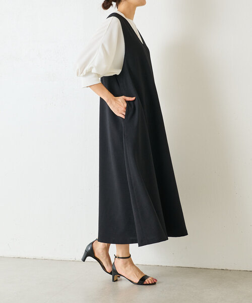 新品 ビアズリー シャンプレージャンパースカート BEARDSLEY] [ビアズリー] スッキリジャンパースカート