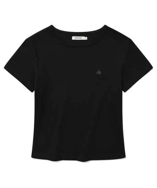レディース 半袖Tシャツ★キルシ★スリムフィット COLLAR IVORY KIRSH PLAIN SLIM FIT T-SHIRT キルシー プレーン スリム
