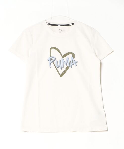 PUMA(プーマ)の「プーマ PUMA ESS ダブルフェイス ニット ロゴ Tシャツ_(Tシャツ/カットソー・レディース・ブラック/ブルー/オフホワイト・S/M/L/XL)」の2枚目の写真