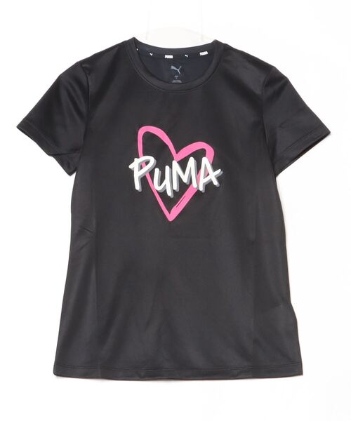 PUMA(プーマ)の「プーマ PUMA ESS ダブルフェイス ニット ロゴ Tシャツ_(Tシャツ/カットソー・レディース・ブラック/ブルー/オフホワイト・S/M/L/XL)」の1枚目の写真